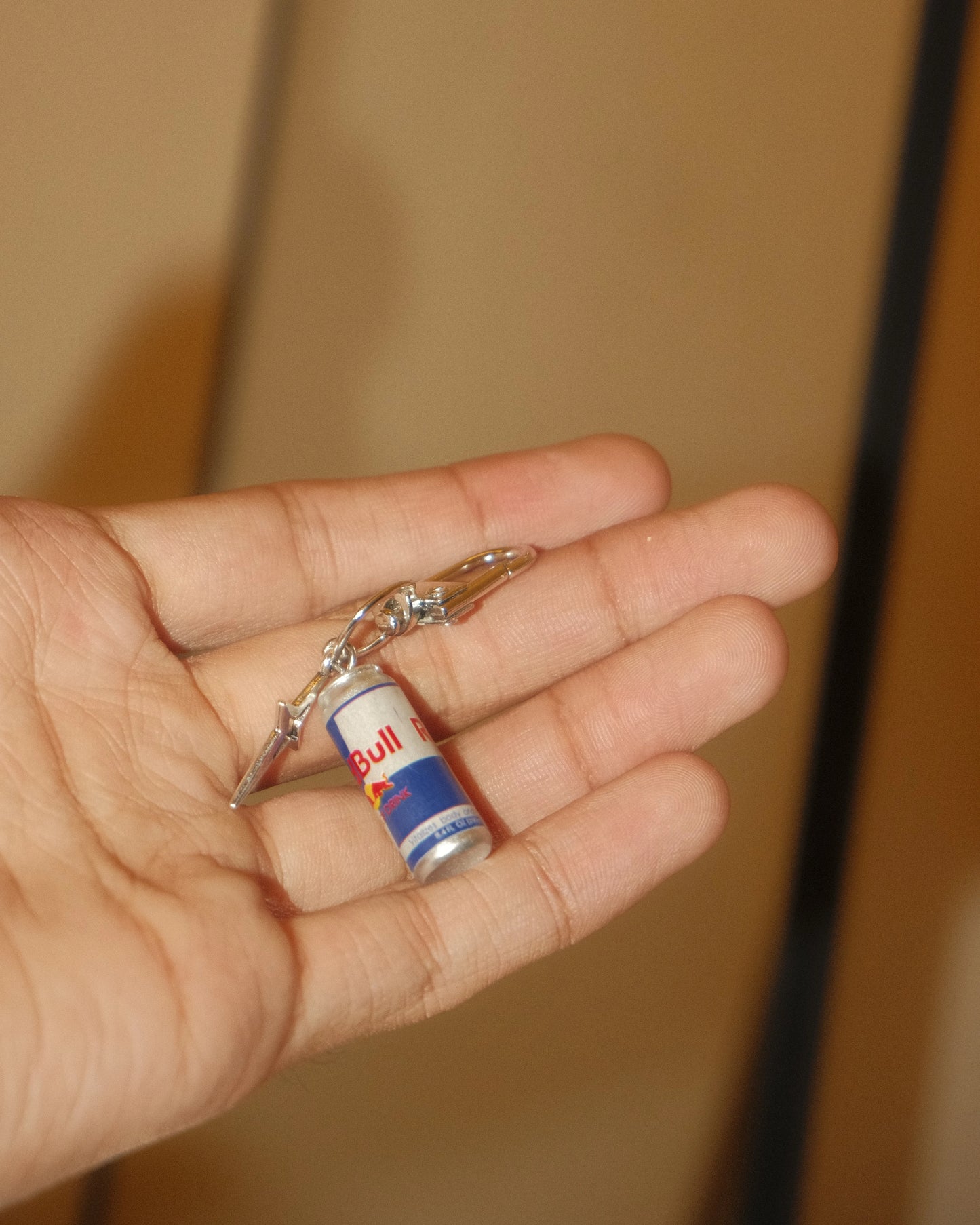 Red Bull Mini Can Keychain