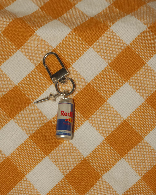 Red Bull Mini Can Keychain