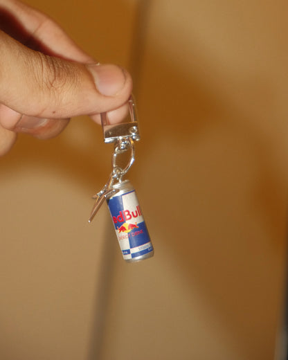Red Bull Mini Can Keychain