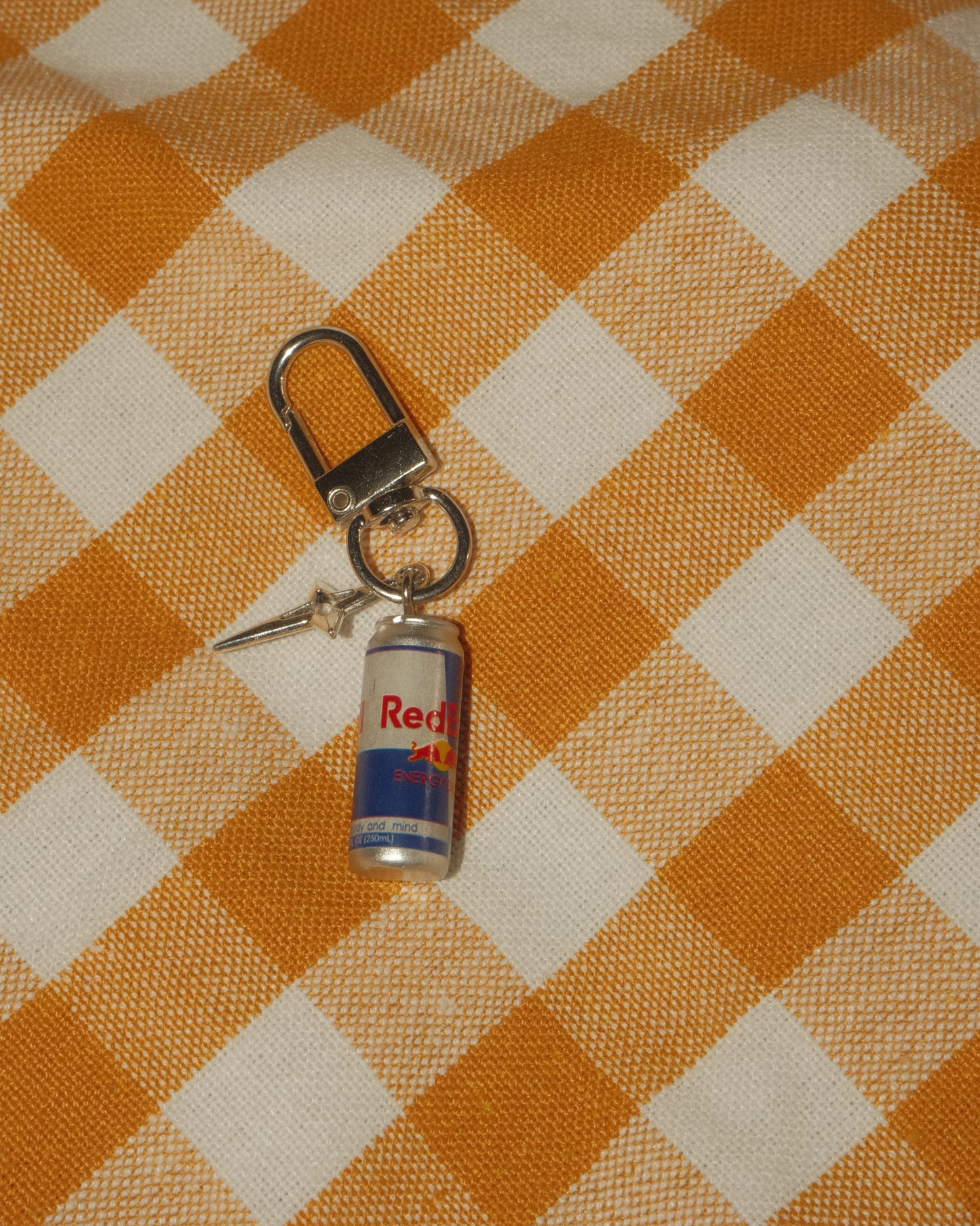 Red Bull Mini Can Keychain