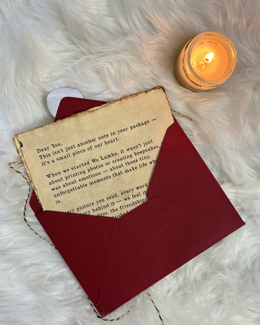 Vintage Typewritter Style Letter