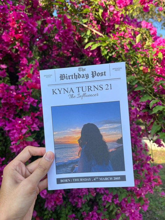 Birthday Times Newspaper Card