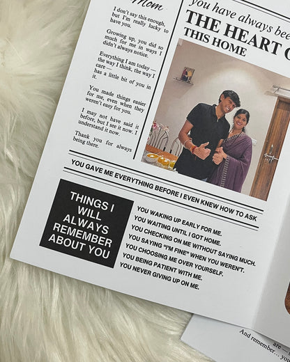 Love Newspaper Card -  Mother's Day Edition