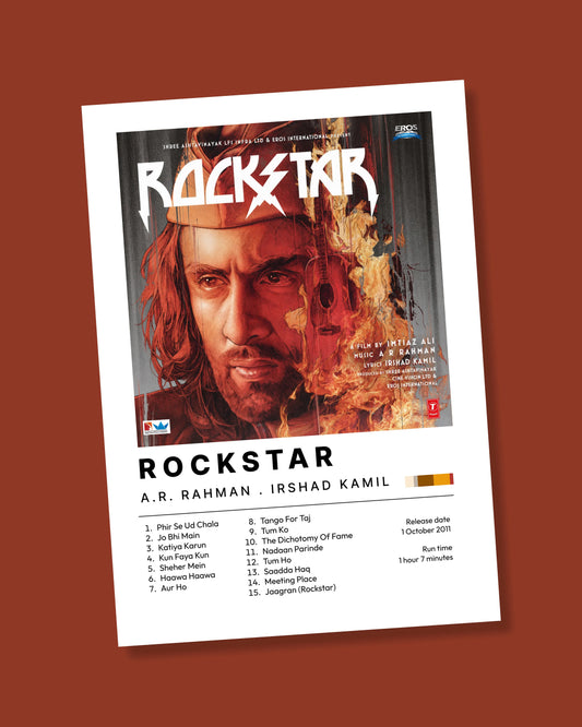 Rockstar Movie Music Poster || A.R. Rahman