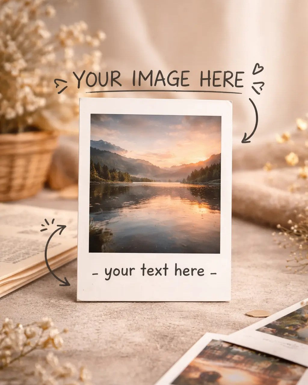 Custom Text Polaroid